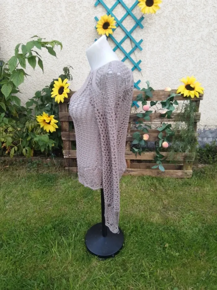 Pull grosses mailles taille unique ( mesures dans l'annonce) - photo numéro 4