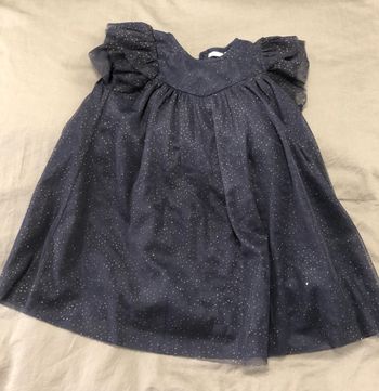 Robe tulle bleu marine Bout’chou 18 mois