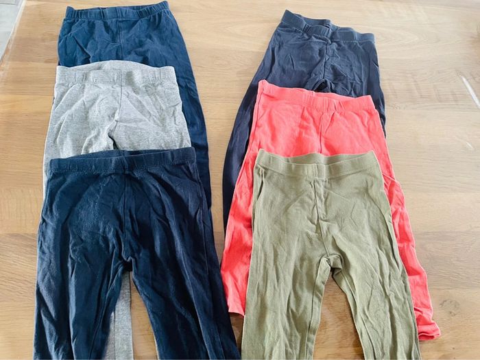 Lot de 6 leggings fille 6 ans - photo numéro 2