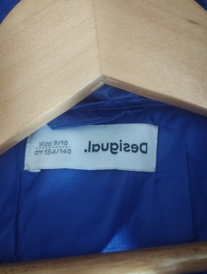 Doudoune Desigual 9/10ans bleue chat - photo numéro 9