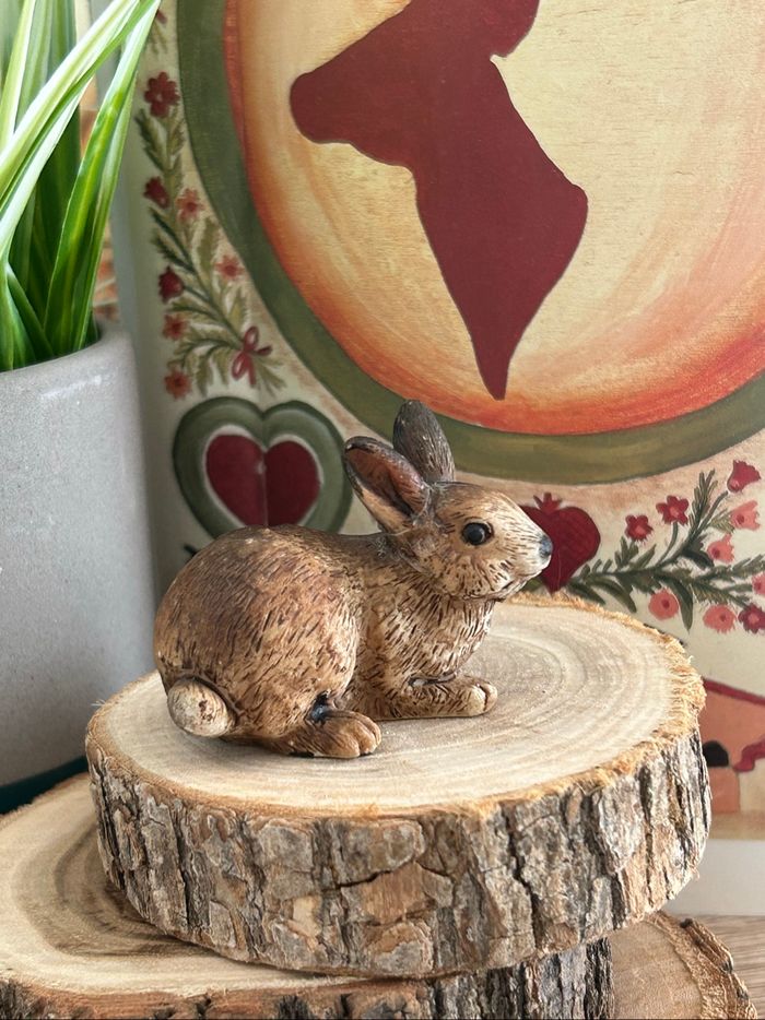 Miniature, lapin ou lièvre en résine haute qualité - photo numéro 7