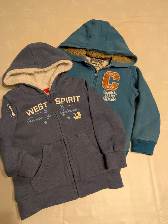 Lot de 2 sweats / vestes garçon 3 ans - photo numéro 2