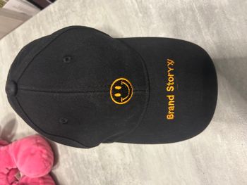 casquette mixte noire smiley taille 5-8 ans