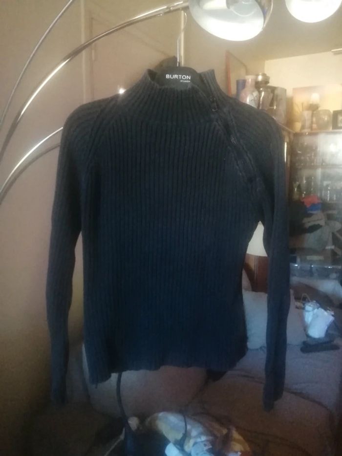 🌸Pull côtelé noir Taille 10/12 ans "Camaïeu" 🌸