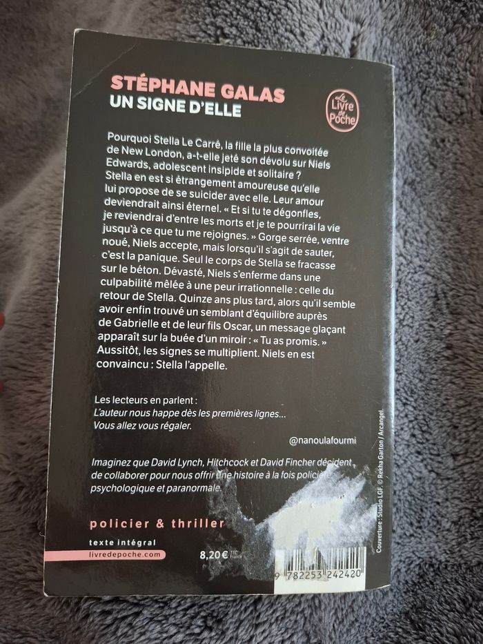 Thriller Un signe d'elle de Stéphane Galas en bon état - photo numéro 2