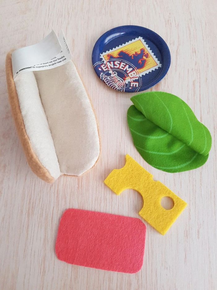 Aliments en tissu et dînette en bois fast-food - photo numéro 5