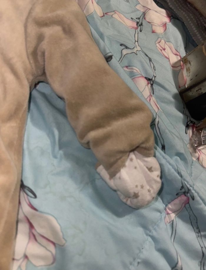 Combinaison hiver bébé beige 1 mois - photo numéro 5