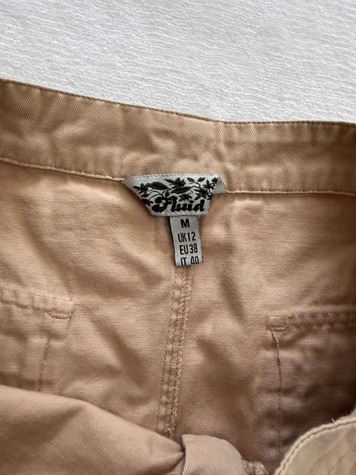 Jupe en jean courte beige marque Fluid taille 38 ( M ) - photo numéro 5