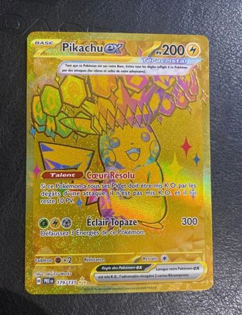 Pikachu ex 179/131 Gold – Évolutions Prismatiques – FR