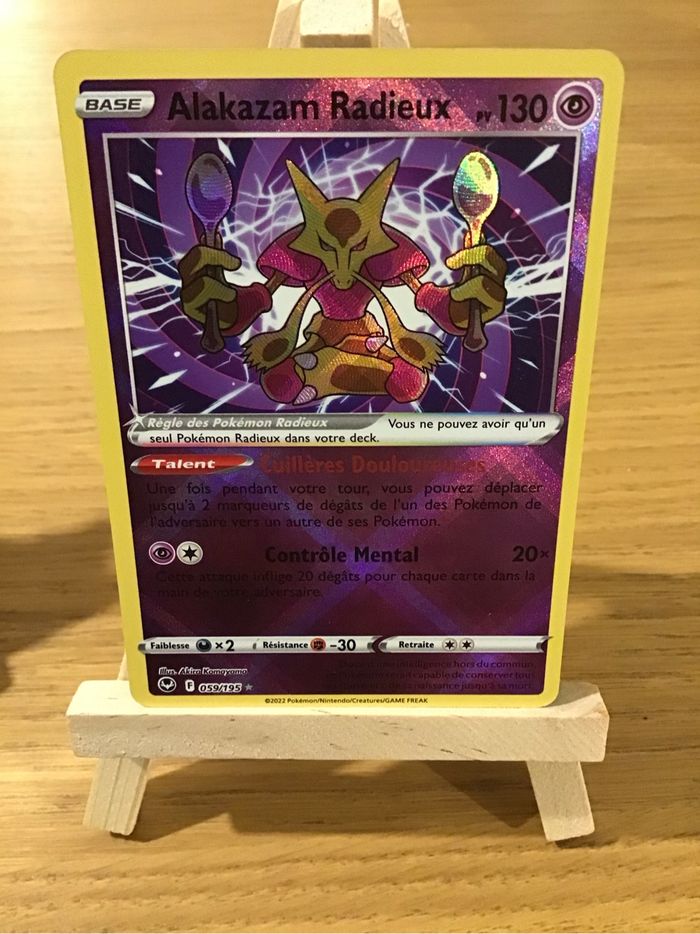 Lot alakazam radieux Sucreine radieux cartes Pokémon EB12 Tempête argentée neuf - photo numéro 2