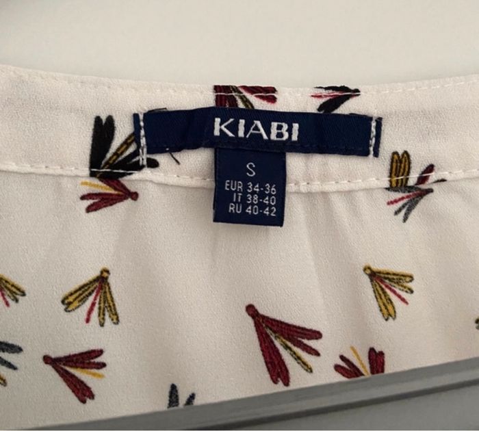 Chemisier blanc à motifs - photo numéro 4