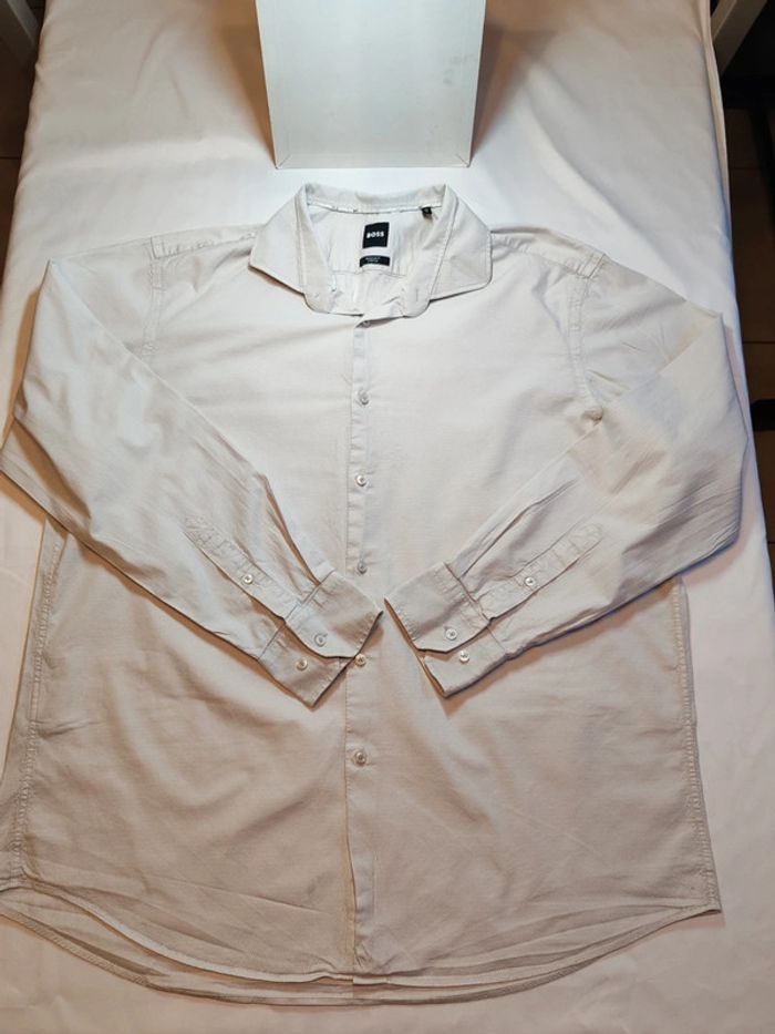 Hugo boss chemise stretch homme crème XXL