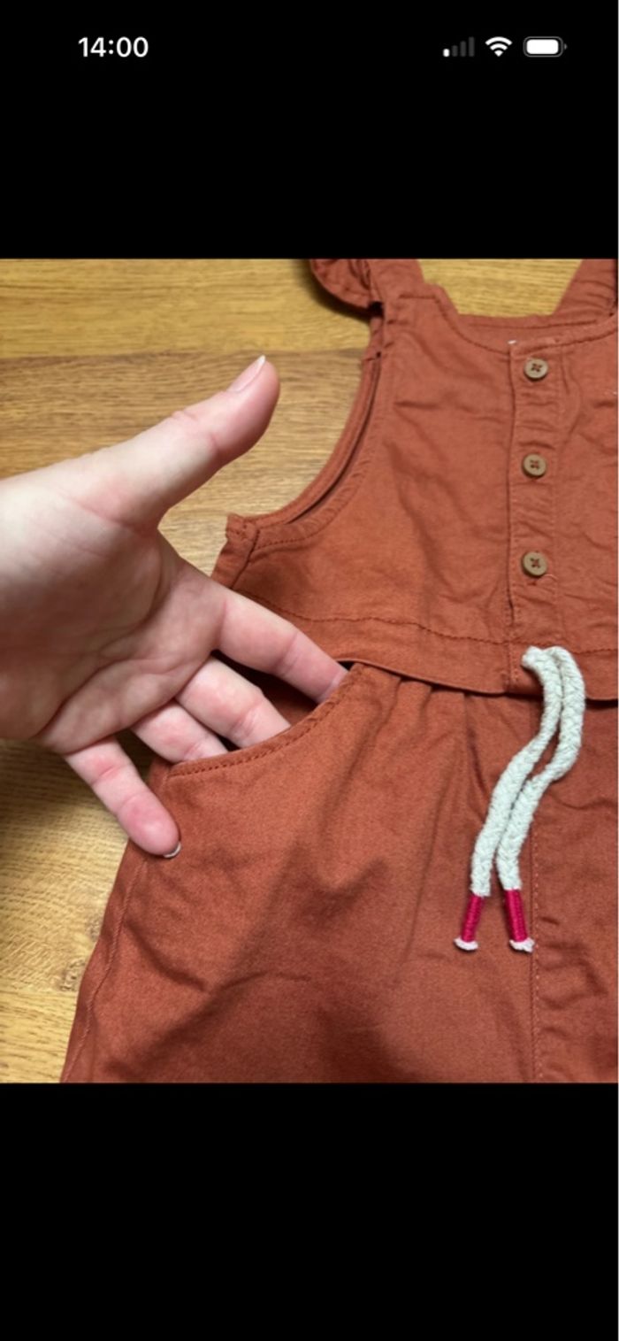 Jolie ensemble combi short été et tee shirt fille obaibi 23 mois - photo numéro 4