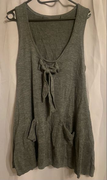 Débardeur long gris