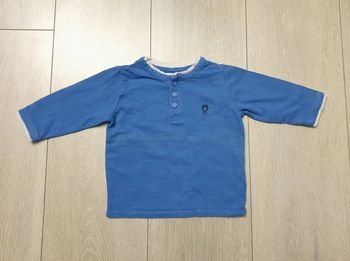 Maillot manche longue bleu. Garçon 6 mois. Marque Obaibi