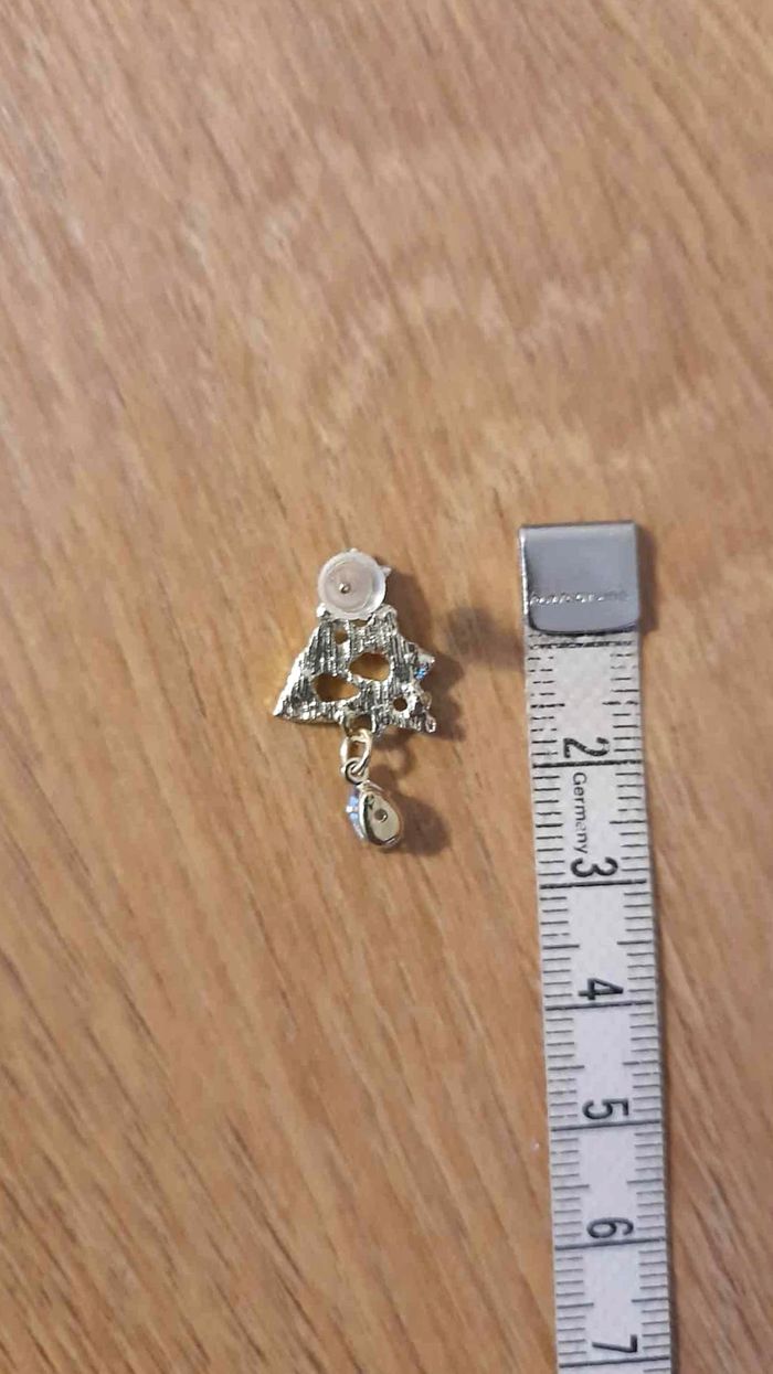 Bijoux Noël |🎄 Boucles d’Oreilles neuves Sapin Cristal & Étoile - photo numéro 4