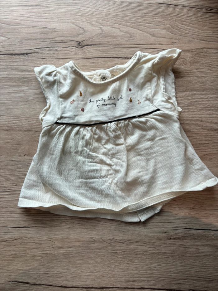 T-shirt bébé fille 1mois