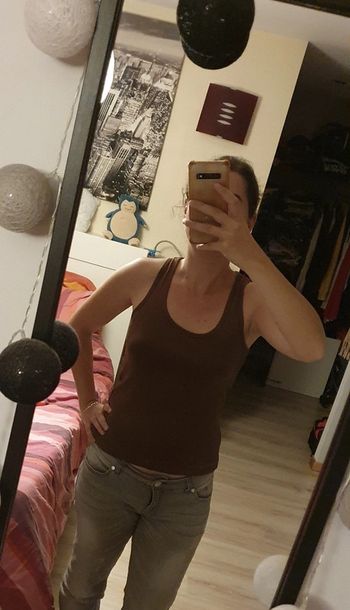 Débardeur Marron Pimkie S