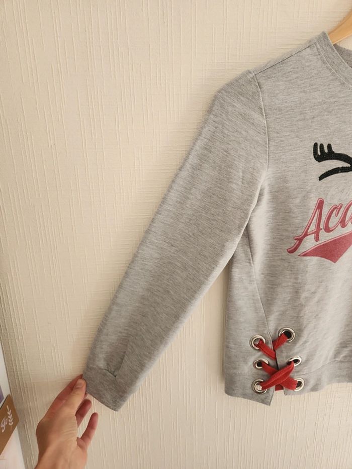Sweat gris Girl Academy 10 ans - photo numéro 2