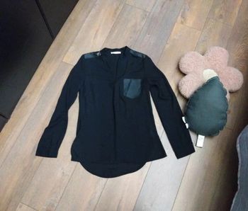 Chemise blouse noire t 36 by monshoroom neuve