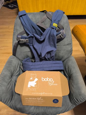 Porte bébé boba Bliss bleu (navy blue)