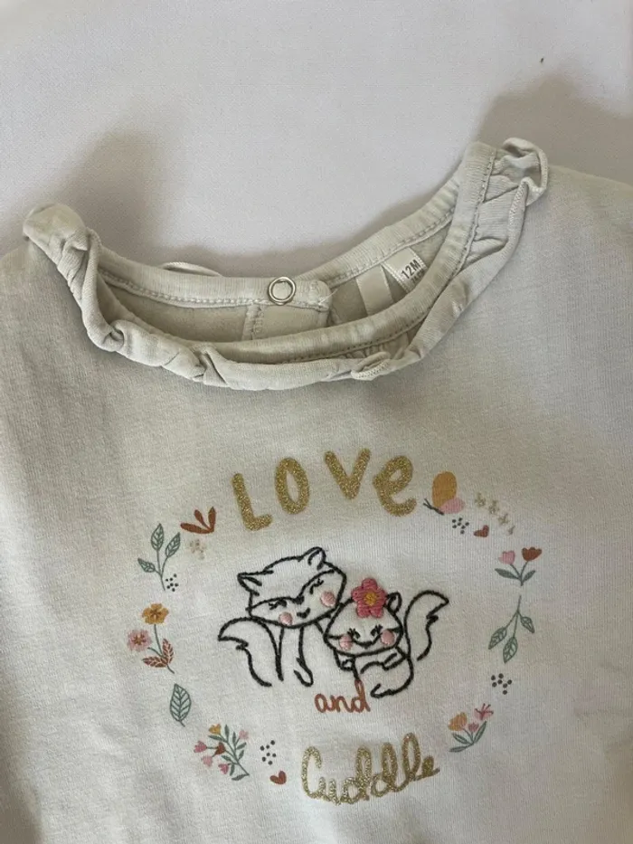 Ensemble bébé fille Orchestra – Taille 12 mois – Pull + Pantalon - photo numéro 3