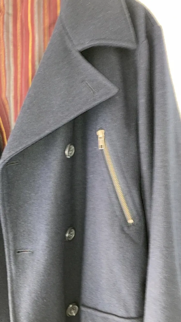 Caban homme laine bleu XL Somewhere - photo numéro 3