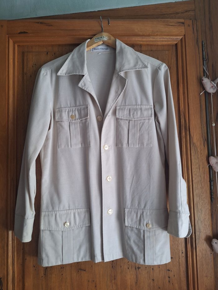 Veste style saharienne vintage Pierre Clarence - photo numéro 2