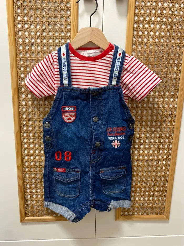 Salopette short en jean