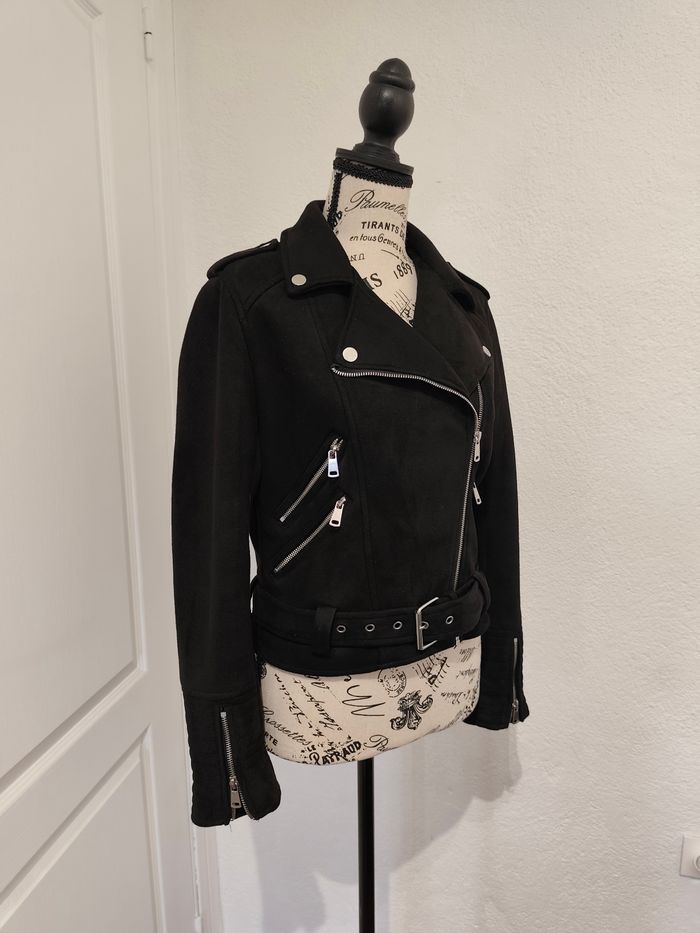 Veste coupe perfecto effet Daim - photo numéro 3