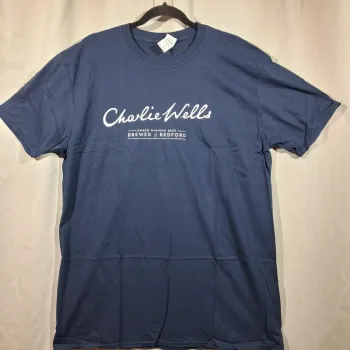 T-shirt Brasserie Charlie Wells bière Bleu Marine (XL)