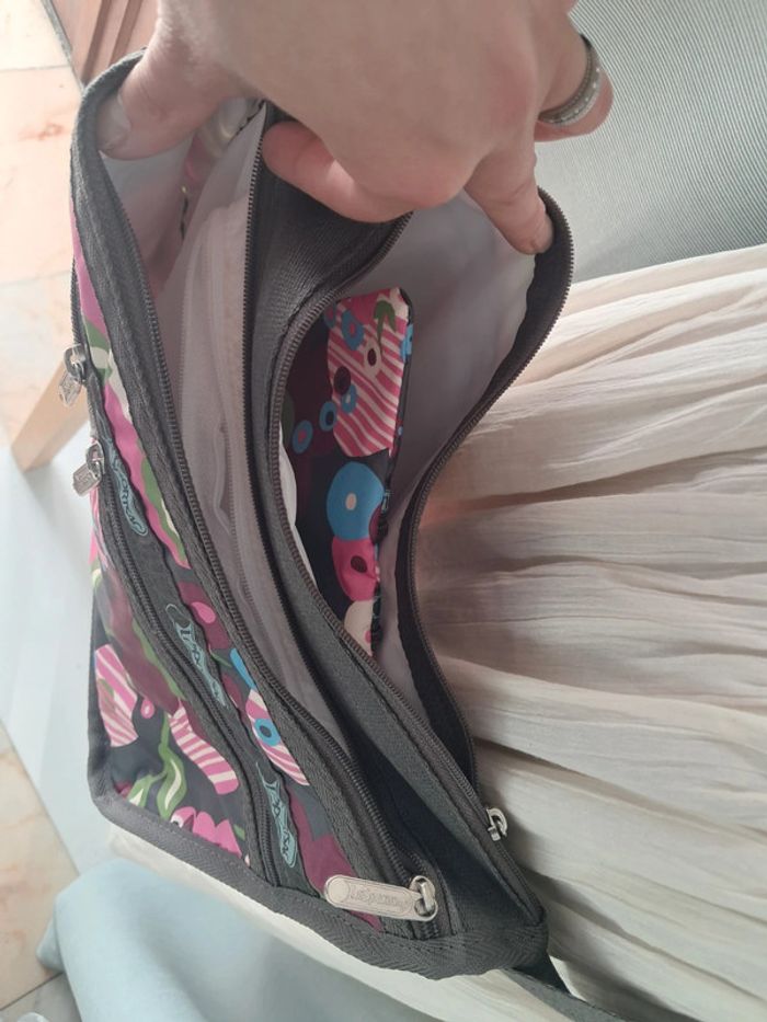 LeSportsac sac à main voyage bandoulière en tbe - photo numéro 6