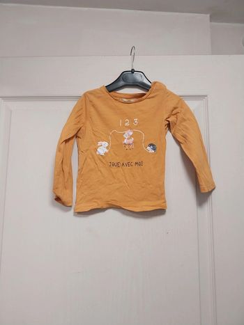 Tee-shirt manche longue bébé fille 36 mois