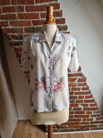Chemise manche courte fleurie Un jour ailleurs 42