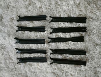 Lot de 10 fermetures éclairs d'environ 12.5 cm