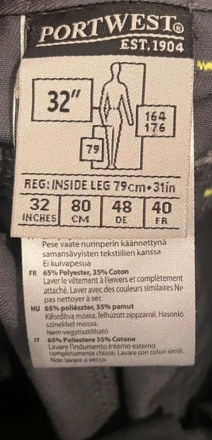 Pantalon de travail + genouillères Portwest - photo numéro 10
