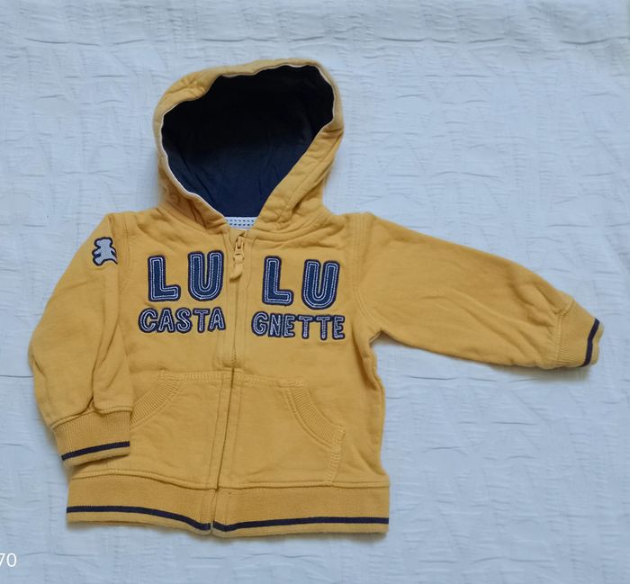 Lulu castagnette pull veste capuche 6 mois