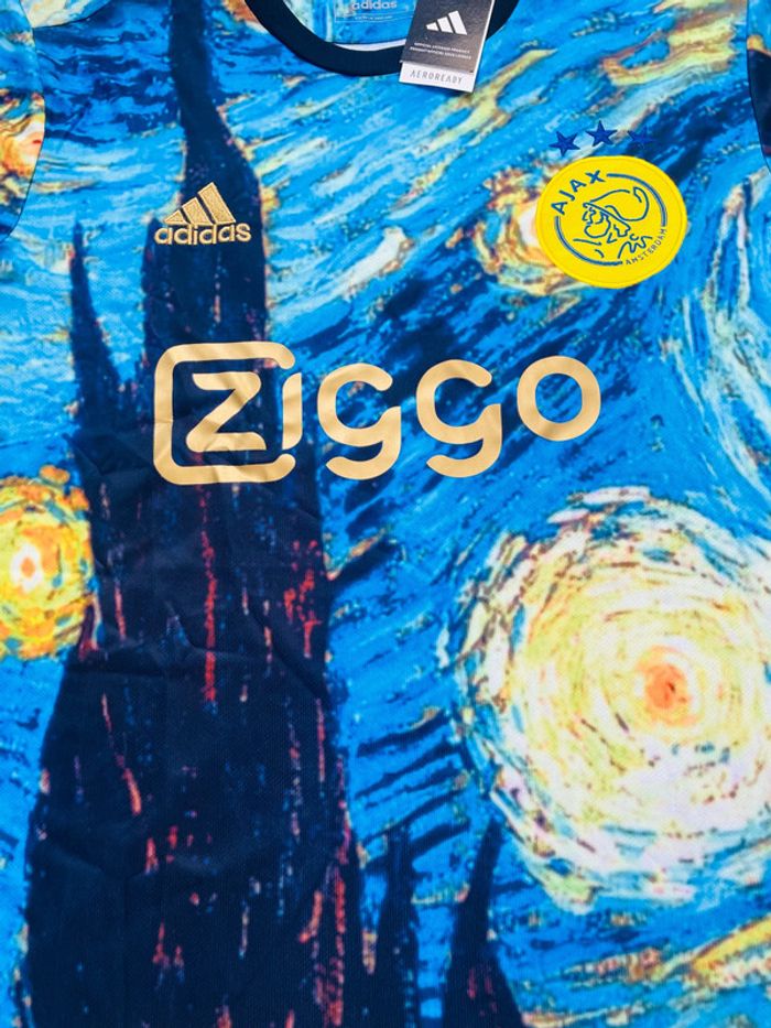 Maillot concept foot Van Gogh bleu taille S - photo numéro 4