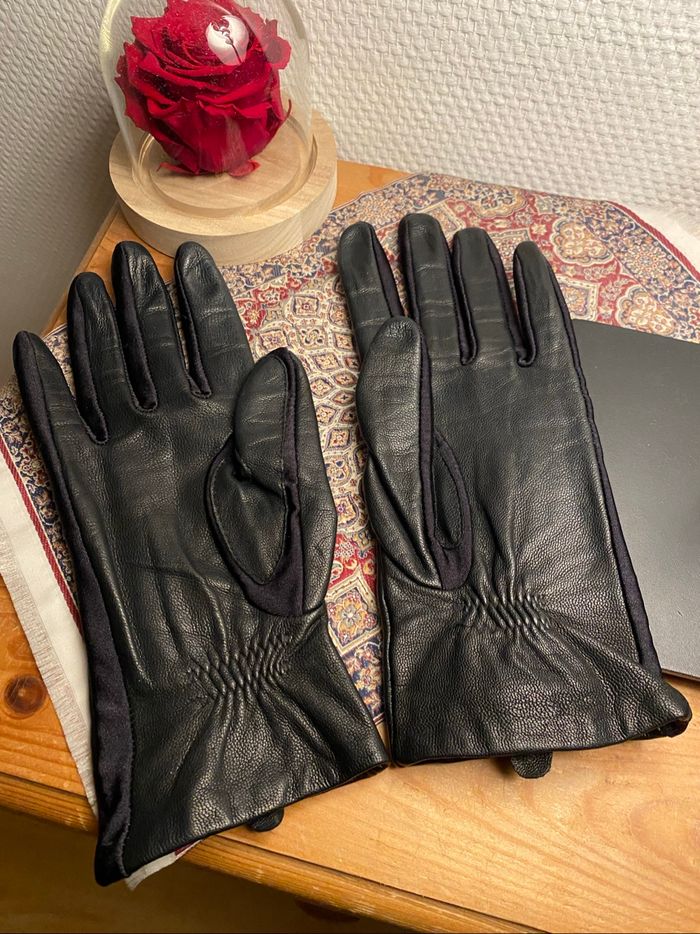 Gants Isotoner femme cuir de chèvre