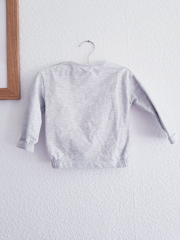 Baby Club - Ensemble pull manches longues + pantalon jean rose (12 mois) - photo numéro 3