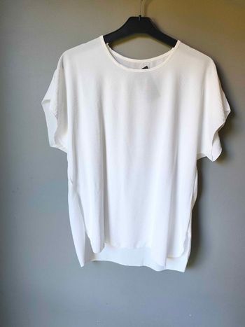 Haut blouse tee-shirt fluide Blanc taille unique 36 au 44 