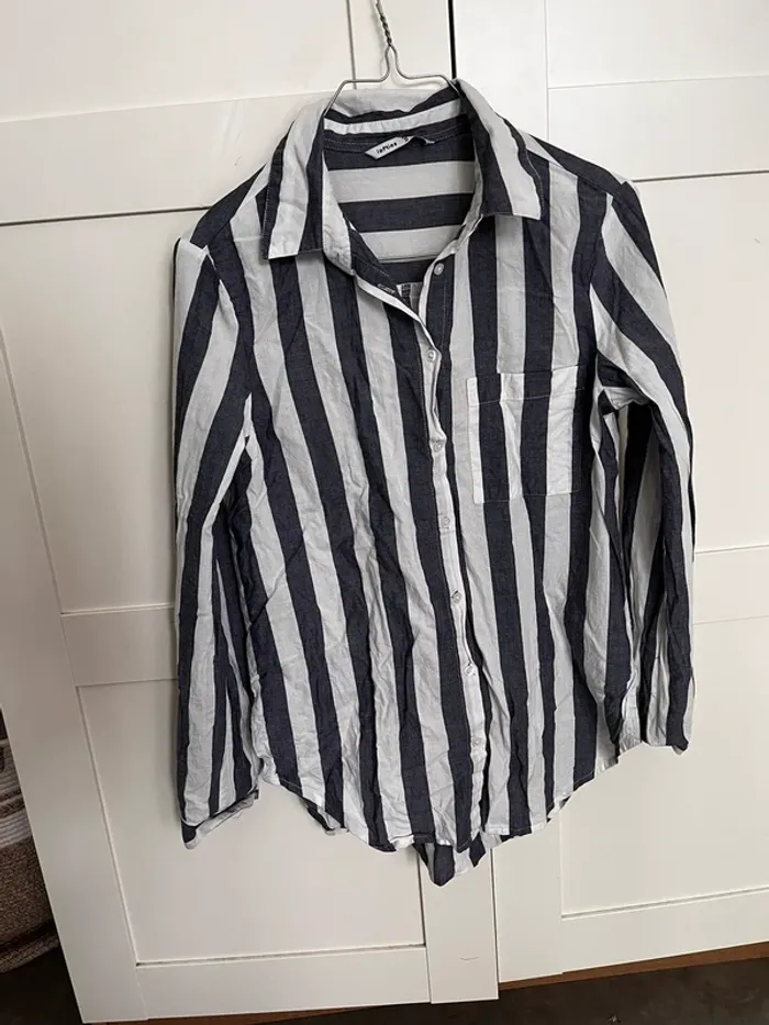 Chemise à rayure bleu foncé - photo numéro 3