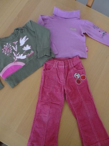 lot vêtements Barbie T 2ans