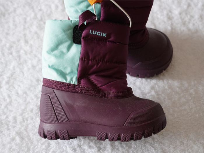 Bottes de neige violettes/turquoises neuves avec étiquette pour enfants  Pointure : 20/21 - photo numéro 3