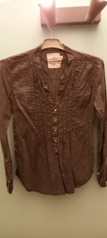 Chemisier blouse gris