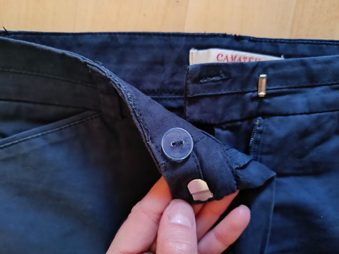 Pantalon chino bleu marine Camaïeu - photo numéro 4