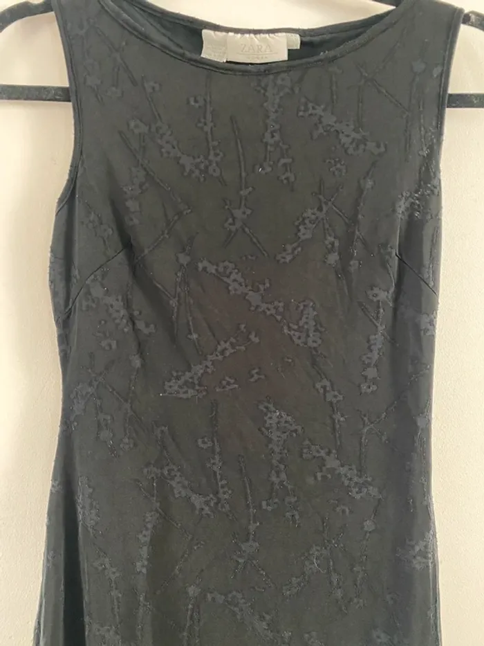 Robe à motif noir Zara - photo numéro 3
