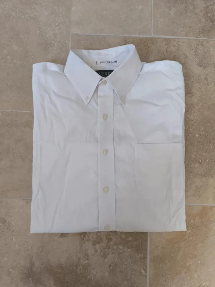 Chemise Lauren Ralph Lauren Homme Taille L blanche