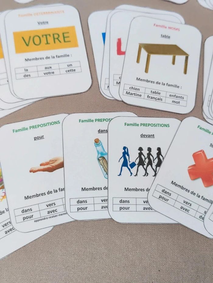 Jeu des 7 familles sur la grammaire Montessori - photo numéro 6