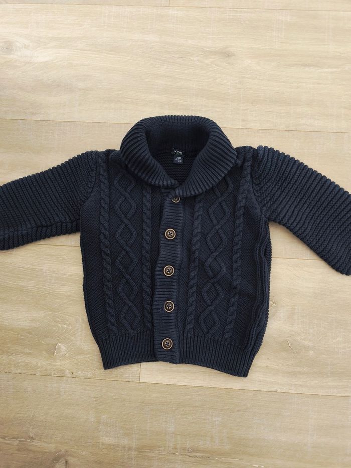 Gros gilet maille torsadée - photo numéro 7